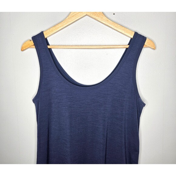 UNBOUND MERINO Women’s Mini Merino Tank Dress Small Blue Light Breathable Basic - Picture 3 of 8